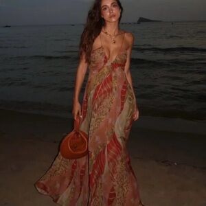 Zara Multicolor Bohemian Maxi Dress